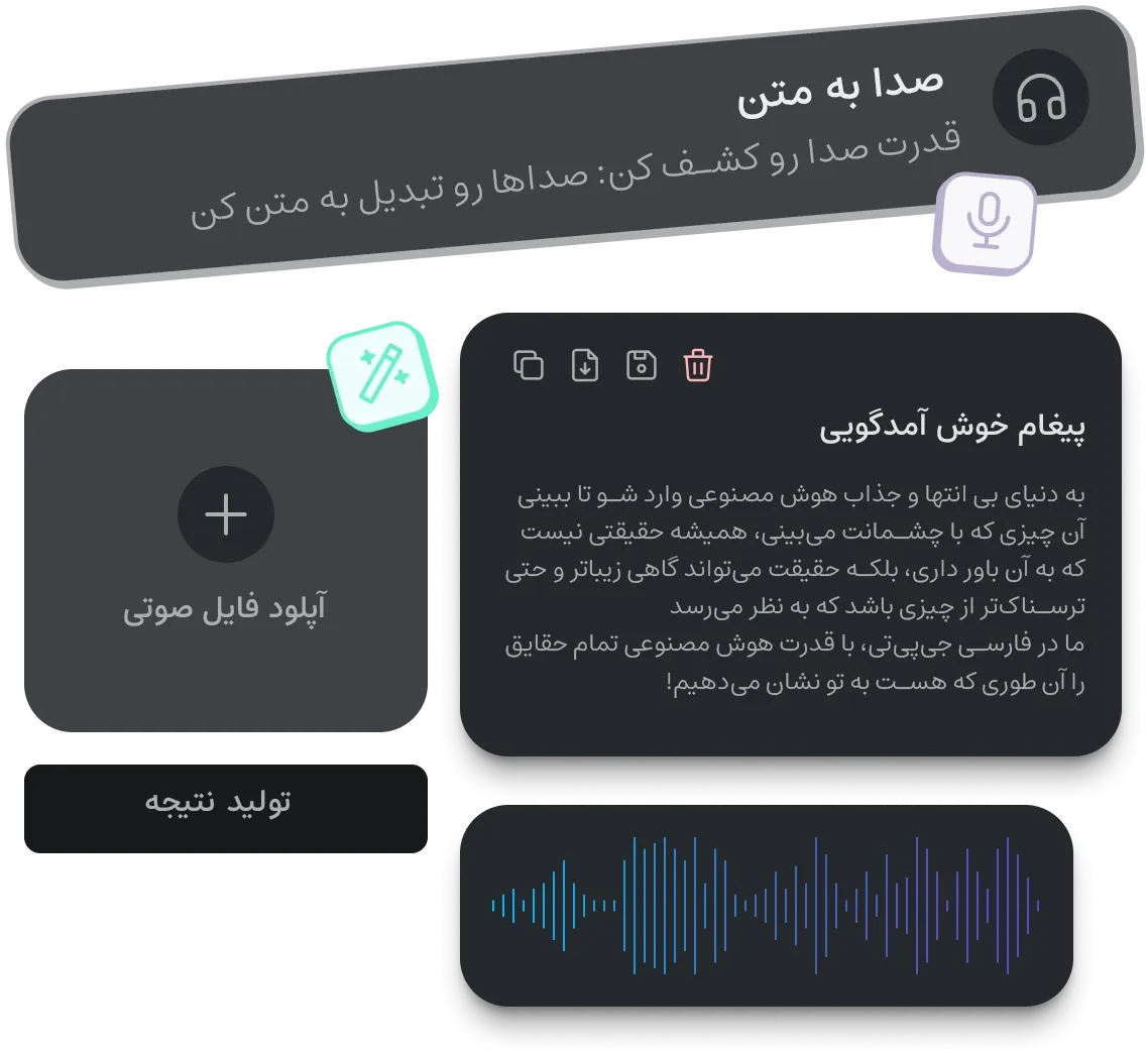 AI speech to text transformer